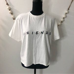 Friends T-shirt Women’s Medium TV Show White Black